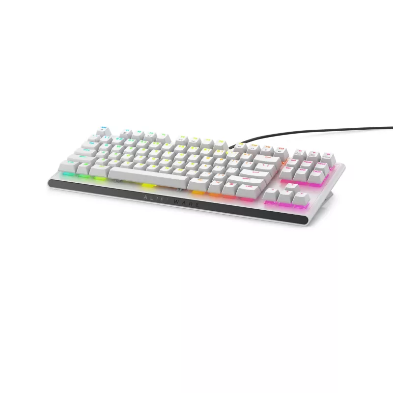 Klawiatura gamingowa Alienware AW420K USB QWERTY US International Biała