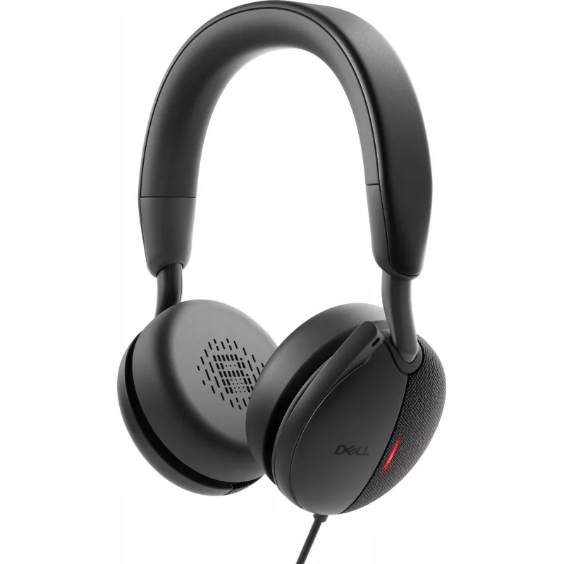 DELL Pro Plus Wired ANC Headset - WH5024, przewodowy, rozmowy/muzyka, 20 - 20000 Hz, 189 g, słuchawki, czarny