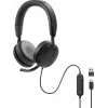 DELL Pro Plus Wired ANC Headset - WH5024, przewodowy, rozmowy/muzyka, 20 - 20000 Hz, 189 g, słuchawki, czarny