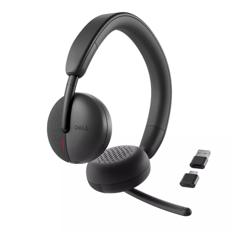 Zestaw słuchawkowy DELL Pro Wireless - WL3024, przewodowy i bezprzewodowy, rozmowy/muzyka, 20 - 20000 Hz, 182 g, słuchawki, czarny