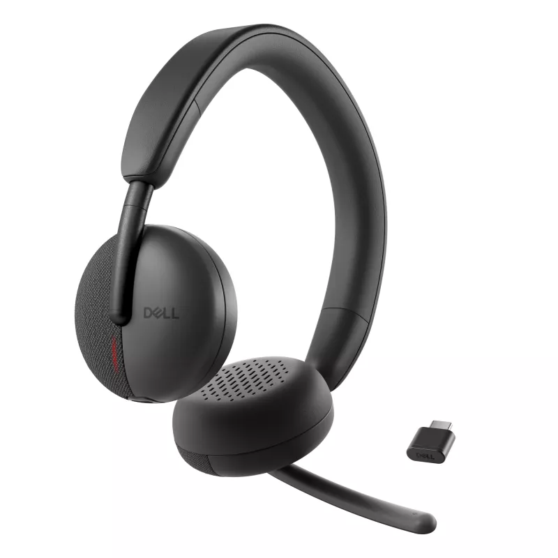 Zestaw słuchawkowy DELL Pro Wireless - WL3024, przewodowy i bezprzewodowy, rozmowy/muzyka, 20 - 20000 Hz, 182 g, słuchawki, czarny