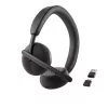 Zestaw słuchawkowy DELL Pro Wireless - WL3024, przewodowy i bezprzewodowy, rozmowy/muzyka, 20 - 20000 Hz, 182 g, słuchawki, czarny
