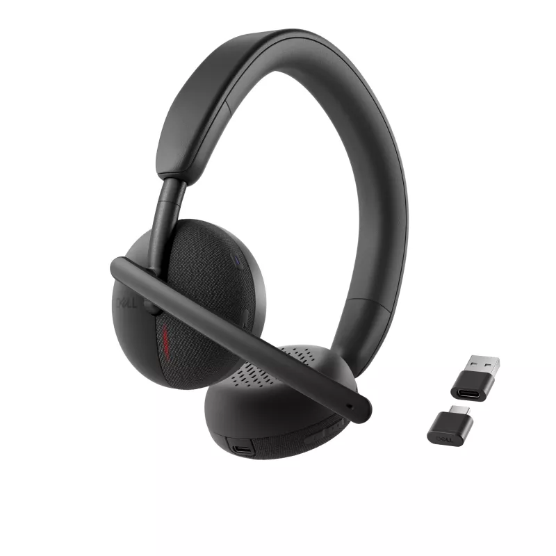 Zestaw słuchawkowy DELL Pro Wireless - WL3024, przewodowy i bezprzewodowy, rozmowy/muzyka, 20 - 20000 Hz, 182 g, słuchawki, czarny
