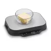 Waga kuchenna Caso KitchenDuo 03291 — cyfrowa waga kuchenna, stal nierdzewna i czarna, wyświetlacz LED, pojemność 5 kg, funkcja tarowania