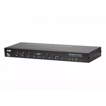 Przełącznik KVM ATEN 8-portowy USB DVI z audio, 2048 x 1536 pikseli, QXGA, 4,53 W, czarny