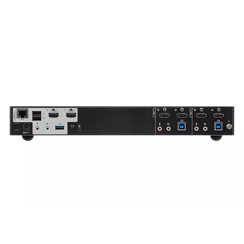 ATEN 2-Portowy USB 3.0 4K HDMI Podwójny Wyświetlacz Przełącznik KVMP™, 4096 x 2160 pikseli, 4K Ultra HD, 3.17 W, Czarny
