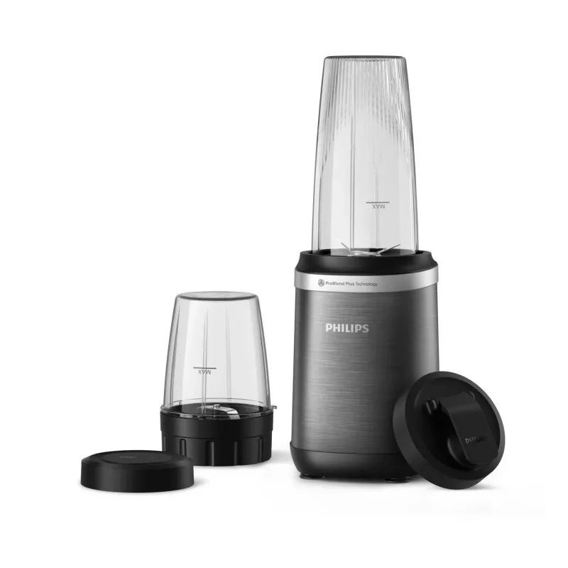 Blender stołowy Philips 5000 series HR2766/00 — 1000 W, miska 0,7 L, rozdrabniacz 0,3 L, czarny/stal nierdzewna