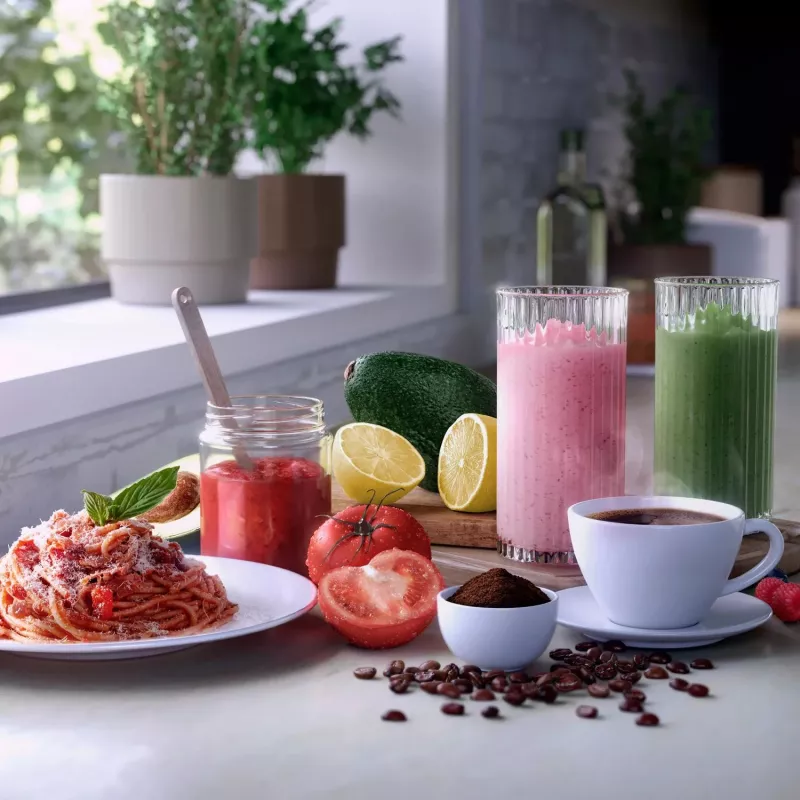 Blender stołowy Philips 5000 series HR2766/00 — 1000 W, miska 0,7 L, rozdrabniacz 0,3 L, czarny/stal nierdzewna