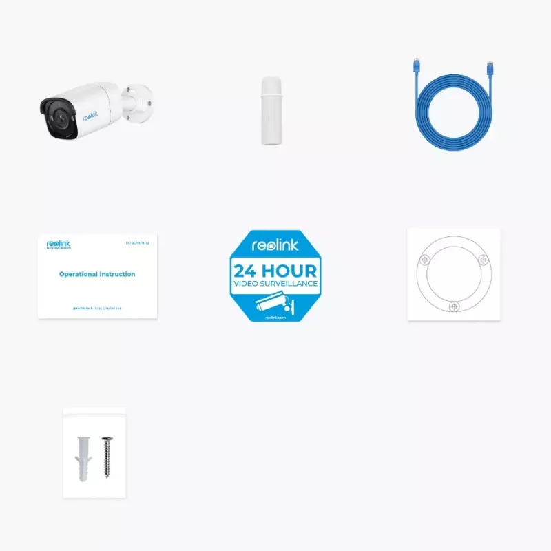 Kamera IP Reolink P320 5MP PoE, bullet, obiektyw 2.8 mm, 2880×1616, 30 kl./s, noktowizja IR 30 m, PoE/DC