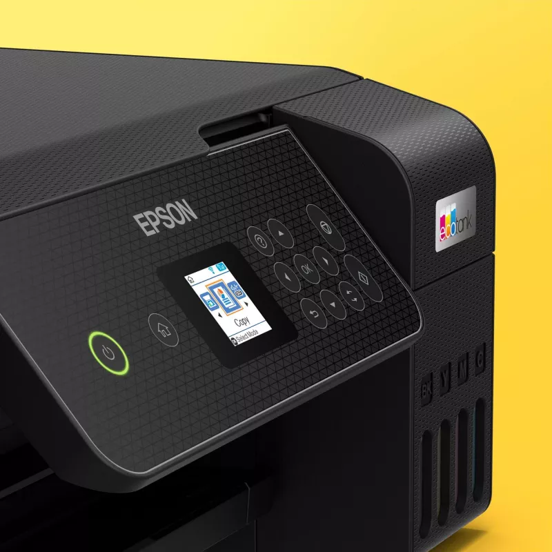 Drukarka wielofunkcyjna Epson EcoTank L3280, atramentowa, kolorowa, A4, 5760×1440 dpi, Wi‑Fi, czarna