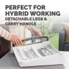 Podnóżek pod biurko Fellowes - Breyta ergonomiczny podnóżek z teksturowaną powierzchnią - stołek pod stopy do biura i domu - biały