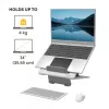 Stojak pod laptopa Fellowes Breyta – Regulowana podkładka pod laptopa do domu i biura – Przenośny stojak z 12-stopniową regulacją wysokości – Maks. rozmiar laptopa 14 cali, maks. waga 4 kg – Biały