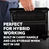 Fellowes podstawka pod monitor komputerowy z 3 poziomami regulacji wysokości - Breyta podstawa pod monitor z zarządzaniem kablami - ergonomiczna regulowana podstawka pod monitor do komputerów - maks. obciążenie 15 kg - czarna