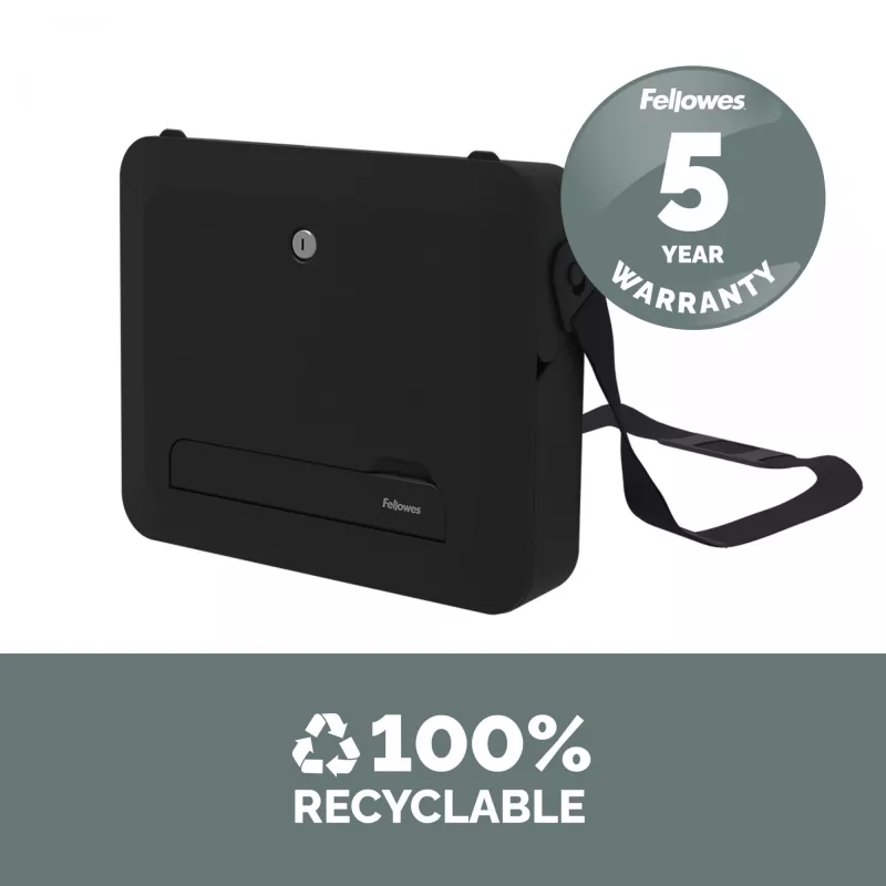 Fellowes Laptop Carry Case with Built-in Laptop Stand - Breyta Lockable Laptop Carry Case for Hybrid Working & Laptops Up To 14 inch/4KG - Czarny
