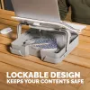 Etui na laptopa Fellowes z wbudowaną podstawką - Breyta Zamykane etui na laptopa do pracy hybrydowej i laptopów do 14 cali/4 kg - Białe