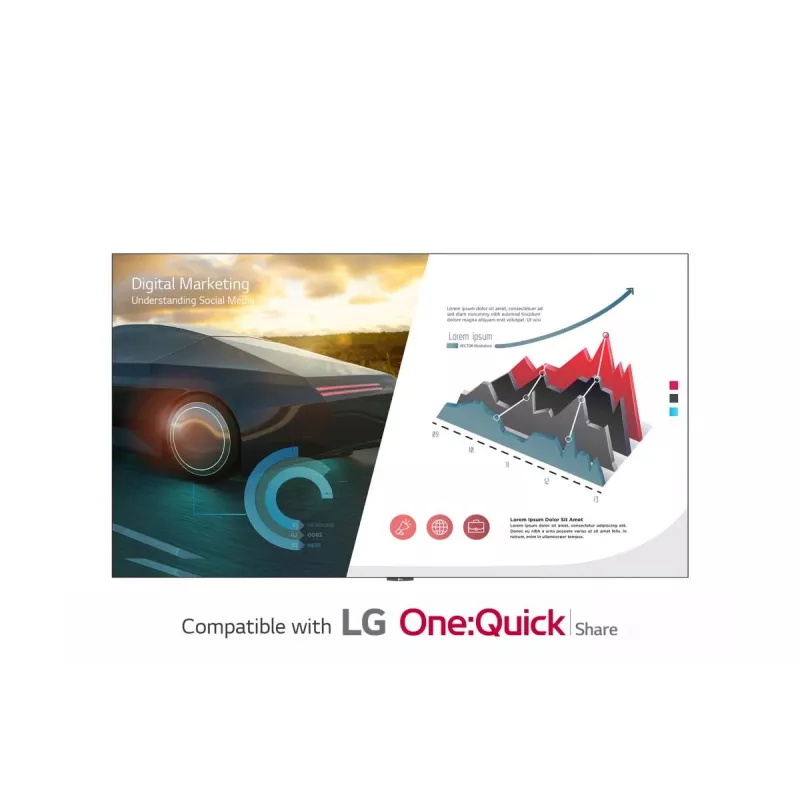 Ściana wideo LED LG All-in-one - Single SMD - Seria LAEC - (1920 X 1080) 136 cali - 3x HDMI - 1x DP - 1x LAN - Wbudowane głośniki