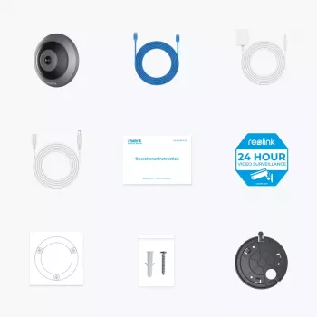 Kamera bezpieczeństwa IP Reolink W520 6MP wewnętrzna 360°, 2560×2560, H.265, Wi‑Fi i Ethernet