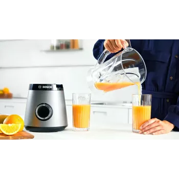 Bosch Serie 4 MMB6141S blender 1,5 l Blender stołowy 1200 W Srebrny