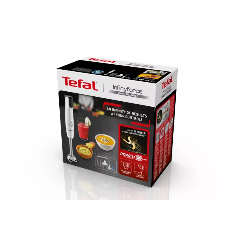 Tefal InfinyForce HB9441 0,8 l blender ręczny 1000 W biały