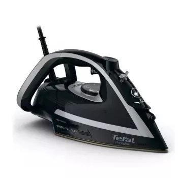 Tefal Puregliss FV8062E0 żelazko suche i parowe, stopa Durilium AirGlide Autoclean, 3000 W, czarno-szare