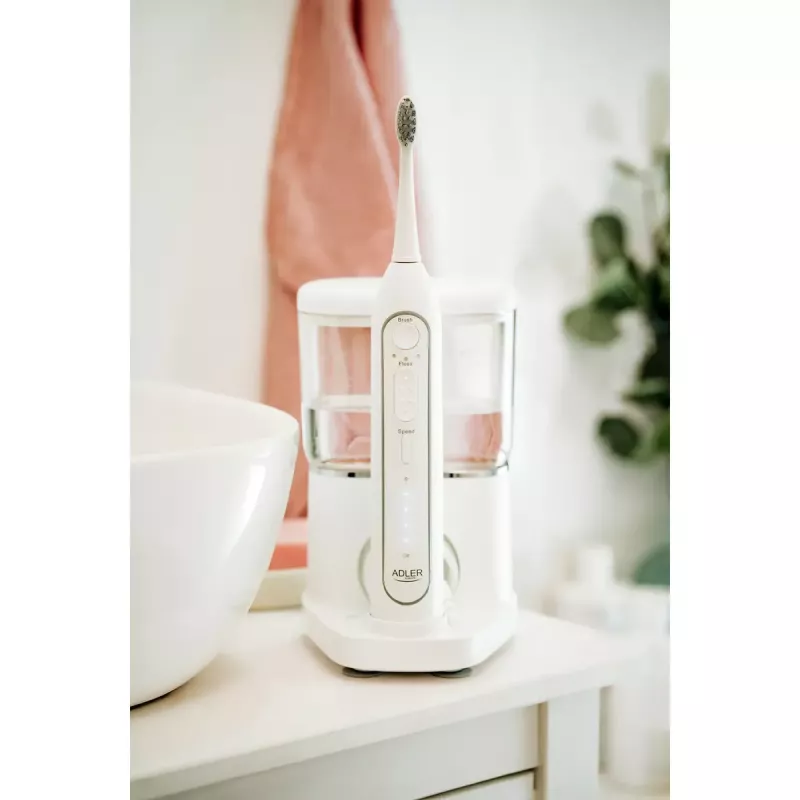 Szczoteczka do zębów Adler 2-w-1 Soniczna do irygacji wodnej AD 2180w