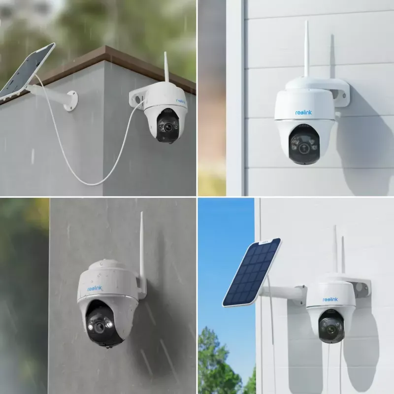 Kamera IP Reolink Argus Series B430 — 5 MP, bezprzewodowa, bateria/słoneczna 6000 mAh, kopułka, wewnątrz/na zewnątrz, PIR, obrót 355°, pochylenie 140°
