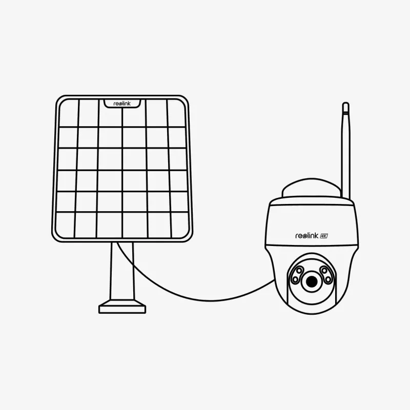 Kamera IP Reolink Argus Series B430 — 5 MP, bezprzewodowa, bateria/słoneczna 6000 mAh, kopułka, wewnątrz/na zewnątrz, PIR, obrót 355°, pochylenie 140°