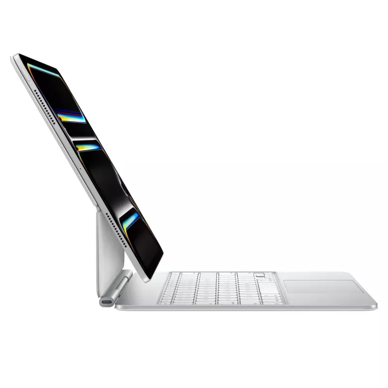 Apple Magic klawiatura dla iPad Pro 13-calowy M4 rosyjski biały bezprzewodowy QWERTY gładzik