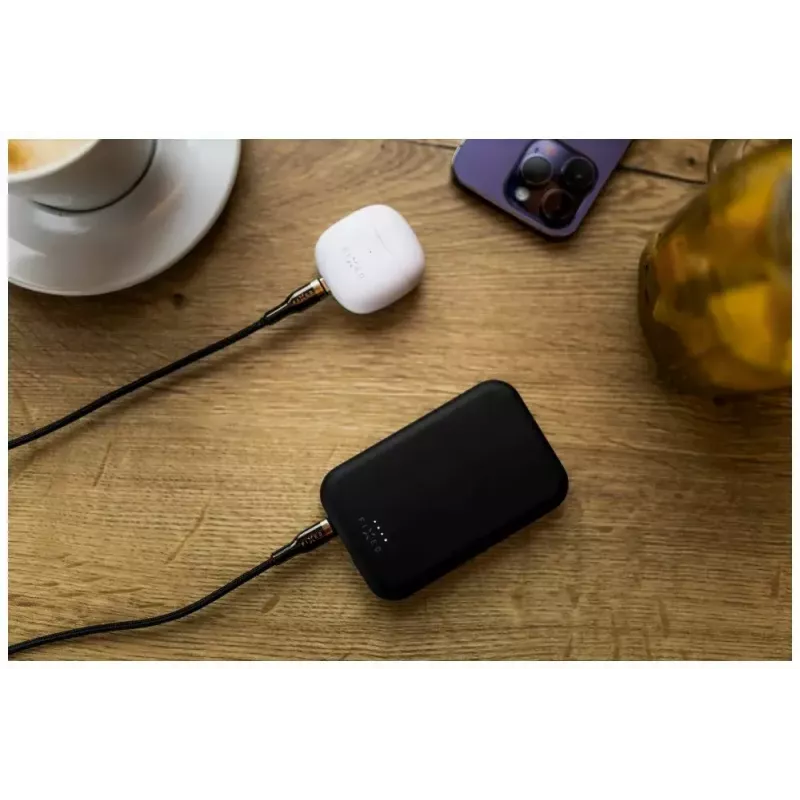 Przenośny power bank FIXED MagZen 6000 mAh — czarny, wyjście USB do smartfonów i tabletów