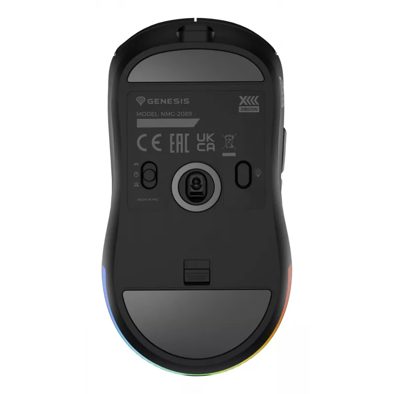 Mysz gamingowa GENESIS Zircon XIII Ambidextrous RF Wireless + USB Type-C Optyczna 26000 DPI