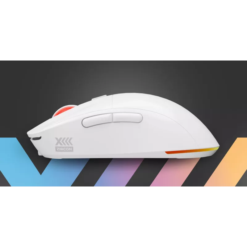 Mysz gamingowa GENESIS Zircon XIII, ambidekstralna, RF Wireless + USB Type-C, optyczna, 26000 DPI