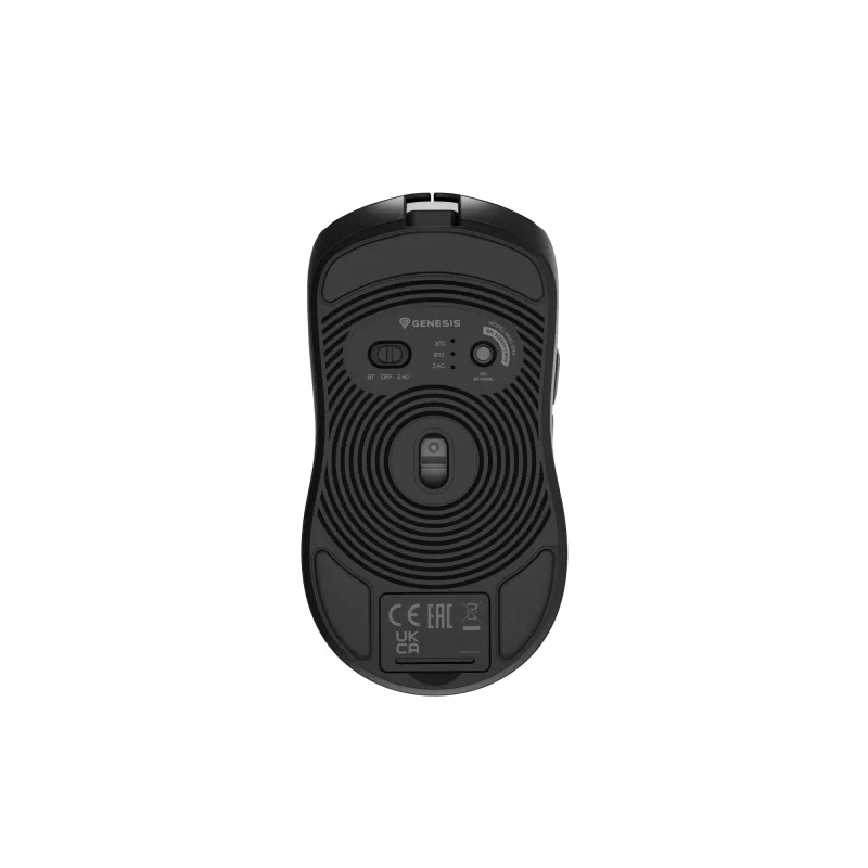 Mysz gamingowa GENESIS Zircon 500, praworęczna, RF Wireless + Bluetooth + USB Type-C, optyczna, 10000 DPI