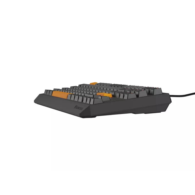 Klawiatura gamingowa GENESIS Thor 230 TKL USB + RF Wireless + Bluetooth QWERTY Czarny, Szary, Pomarańczowy