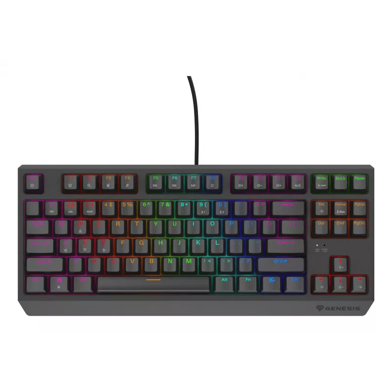 GENESIS Thor 230 TKL Lite klawiatura Gaming USB QWERTY Angielski Czarny