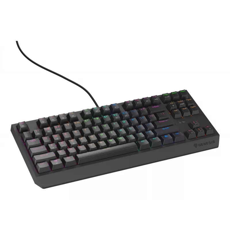 GENESIS Thor 230 TKL Lite klawiatura Gaming USB QWERTY Angielski Czarny
