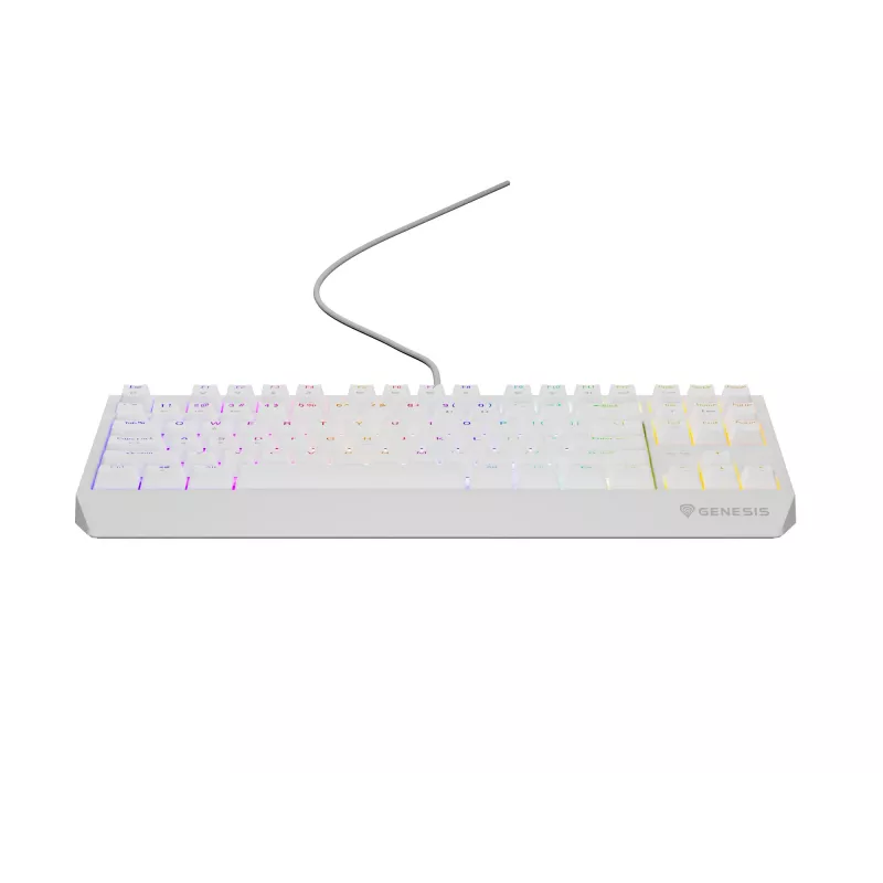 Klawiatura gamingowa GENESIS Thor 230 TKL USB + RF Wireless + Bluetooth QWERTY Biała