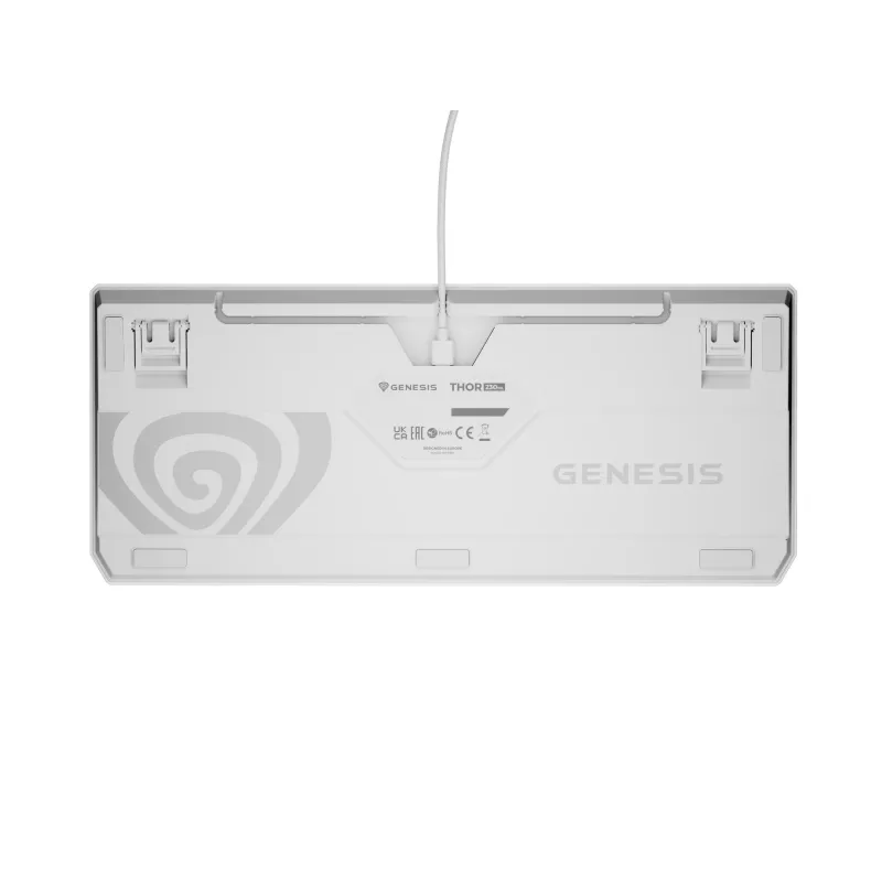 Klawiatura gamingowa GENESIS Thor 230 TKL USB + RF Wireless + Bluetooth QWERTY Biała