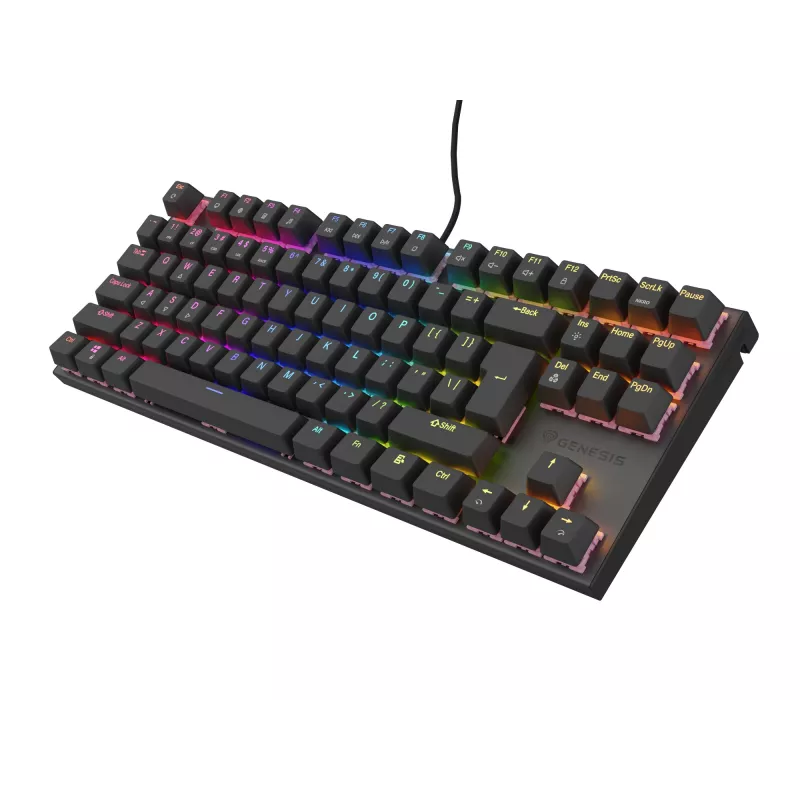 Klawiatura Genesis Thor 303 TKL Gaming USB QWERTY US International Czarny