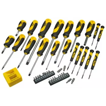 Zestaw wkrętaków ręcznych STANLEY STHT0-62113 z końcówkami Phillips, Robertson i Torx, końcówki magnetyczne, ergonomiczne rękojeści
