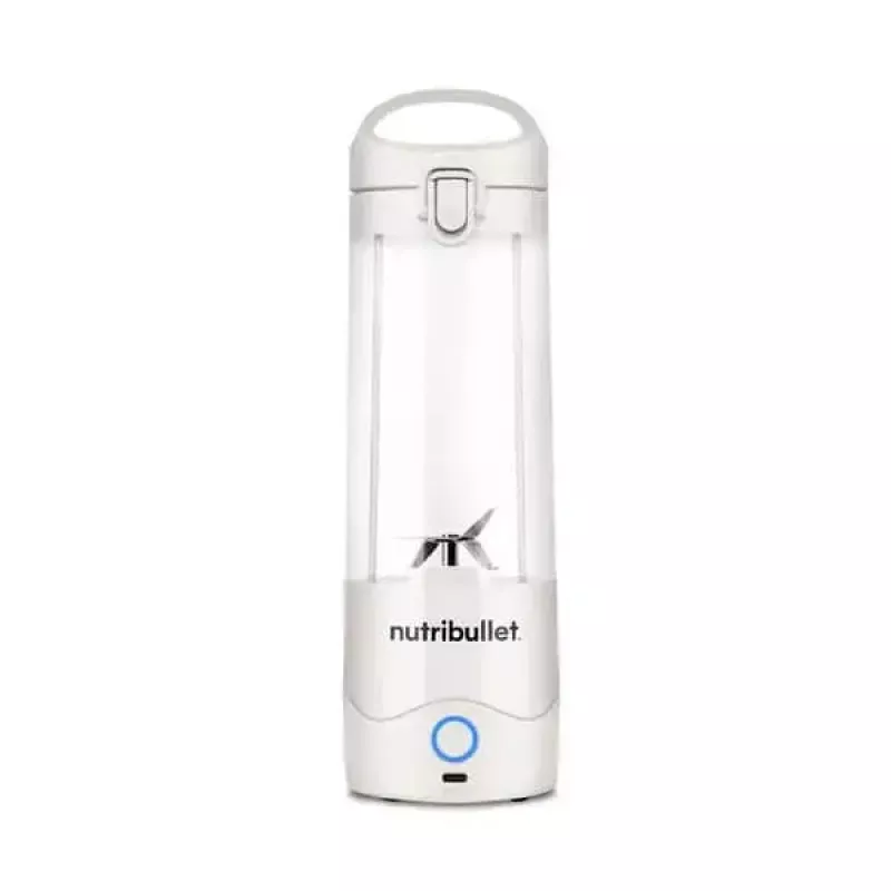 Blender sportowy NUTRIBULLET Portable 0,475 l biały z pojemnikiem Tritan i ostrzami ze stali nierdzewnej, zasilany bateriami