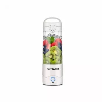Blender sportowy NUTRIBULLET Portable 0,475 l biały z pojemnikiem Tritan i ostrzami ze stali nierdzewnej, zasilany bateriami