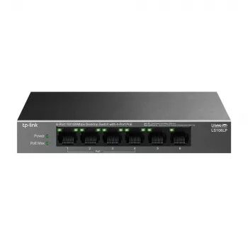 Przełącznik sieciowy TP-Link LiteWave LS106LP Niezarządzalny Fast Ethernet (10/100) Power over Ethernet (PoE) Czarny