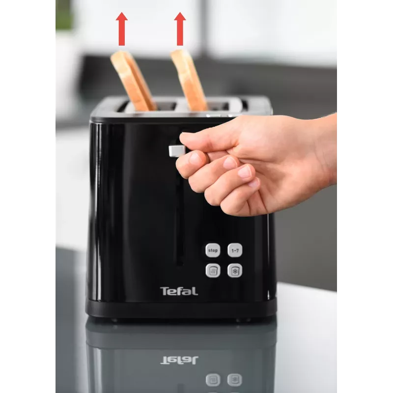Toster Tefal TT6408 — 2 kromki, 850 W, czarny