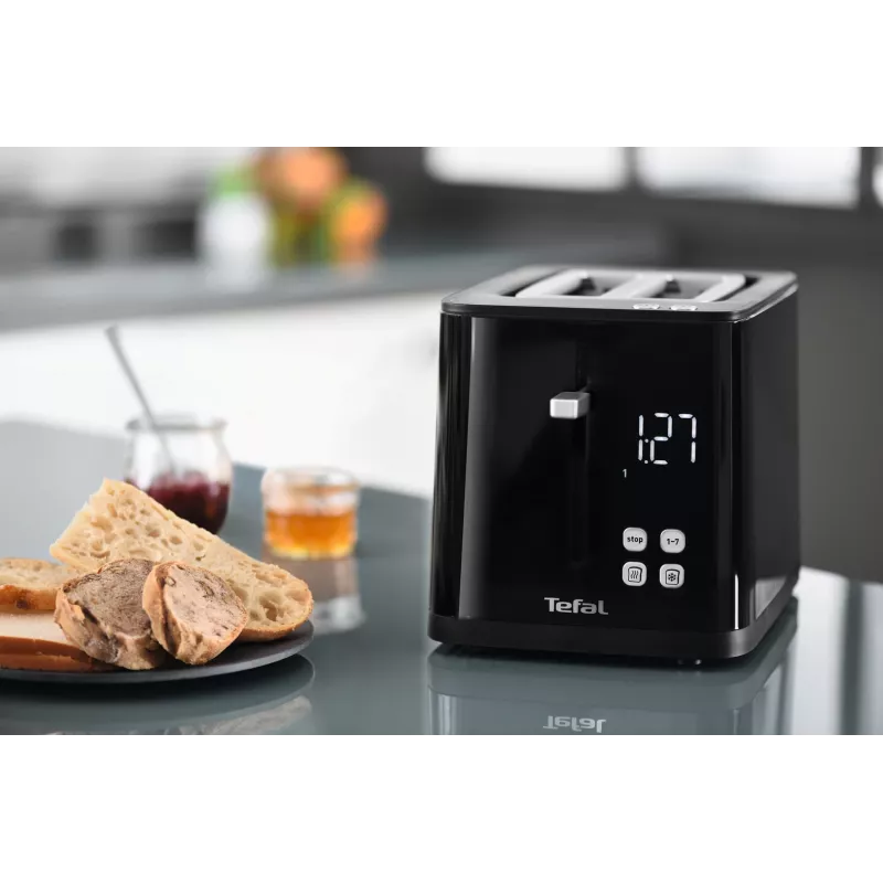 Toster Tefal TT6408 — 2 kromki, 850 W, czarny