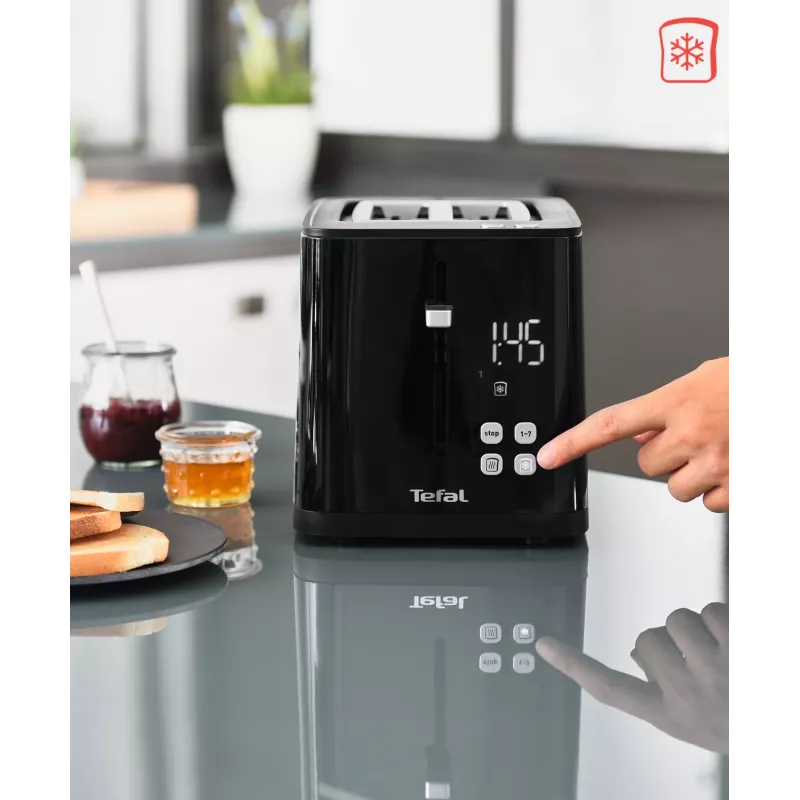 Toster Tefal TT6408 — 2 kromki, 850 W, czarny