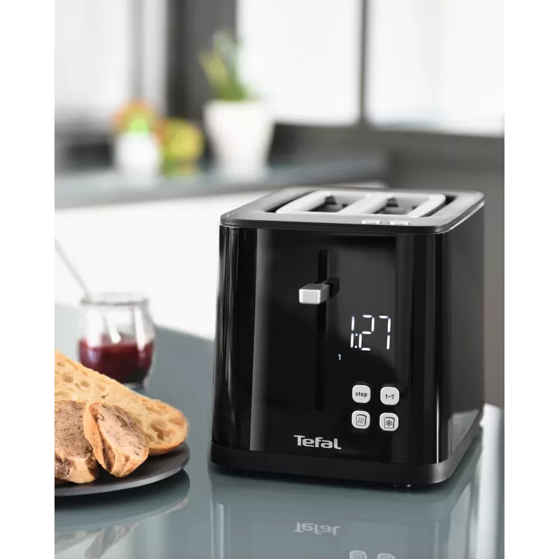 Toster Tefal TT6408 — 2 kromki, 850 W, czarny