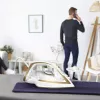 Żelazko suche i parowe Tefal Puregliss FV8042 ze stopą Durilium AirGlide Autoclean, 3000 W, brązowo-białe