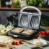 Opiekacz do kanapek Adler AD 3069 — kompaktowy opiekacz nablatowy, 750 W, 2 kanapki, czarny