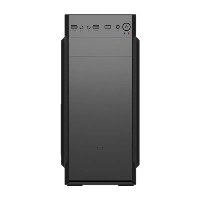 PC Case FSP CMT160 Midi Tower Czarny — supports ATX/µATX/ITX, 1×3.5 inch + 2×2.5 inch bays, 1×5.25 inch, USB 3.2 Gen1 Type-A, 173×370×410 mm