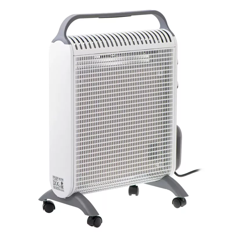 Grzejnik konwekcyjny elektryczny Adler AD 7750, 2000 W, 2 poziomy mocy, IP24, biały